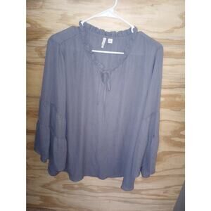 Women's Cato Sheer Top Gray‎ XL